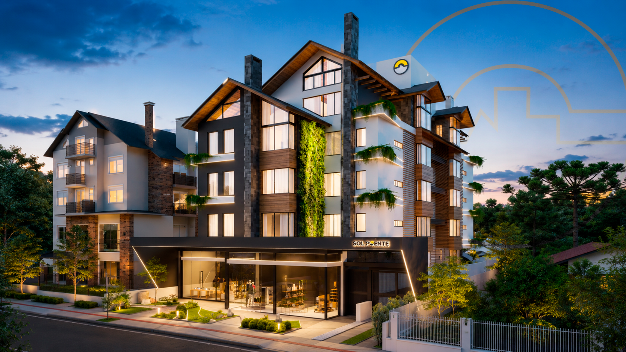 Render do empreendimento CTG Querência, da Sol Poente