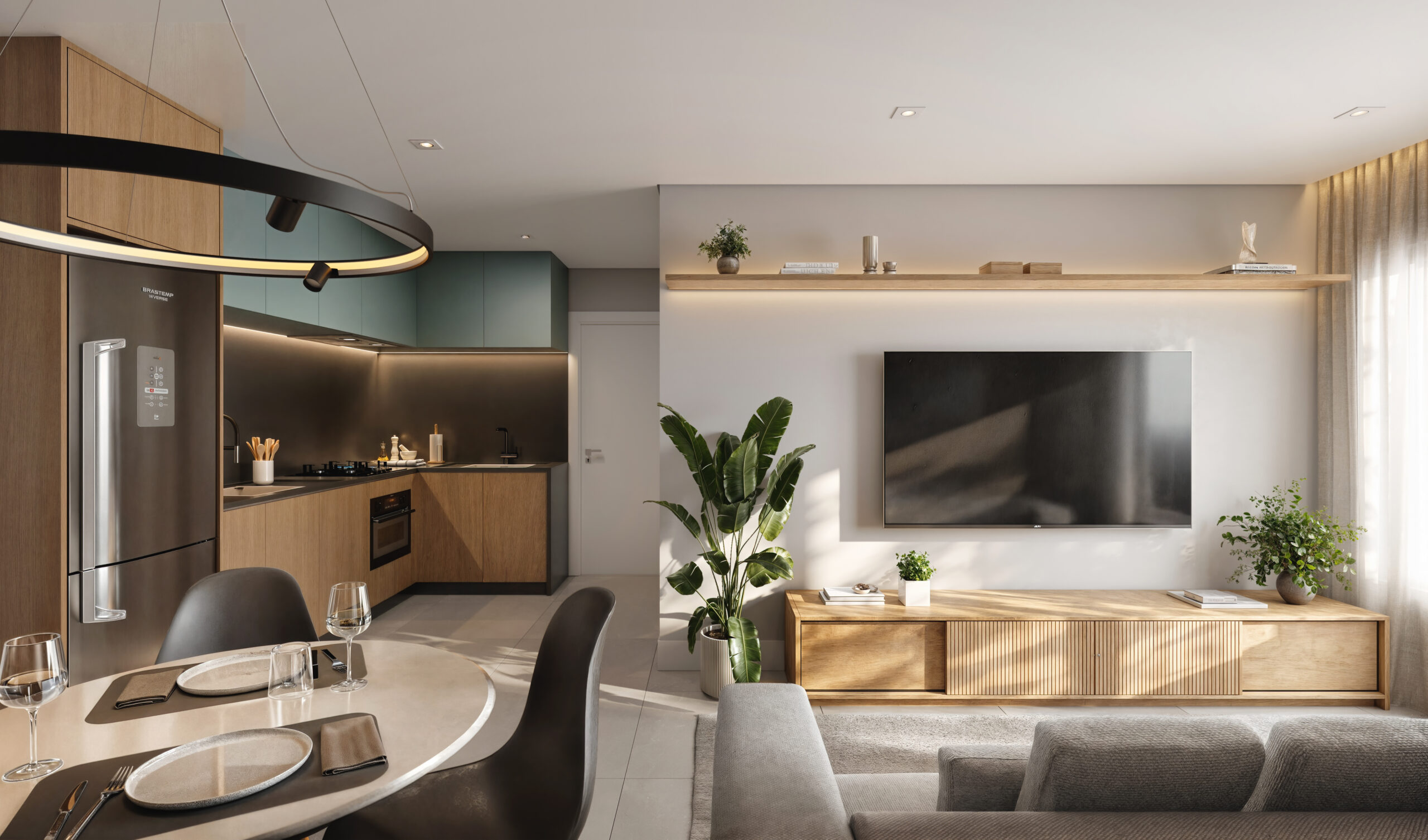 Apartamento de 1 dormitório do Residencial CTG Querência